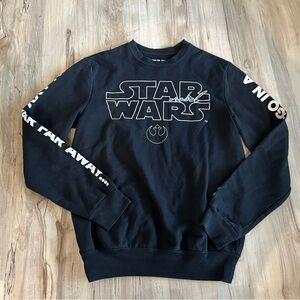 Star Wars Black Long Sleeve Tee with Iconic Logo